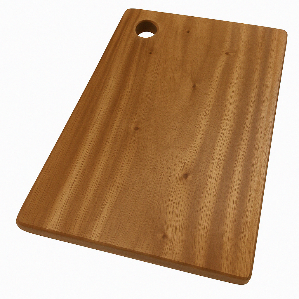 Medium Natural Hard Wood Acacia Chopping Board - 35x25x2cm