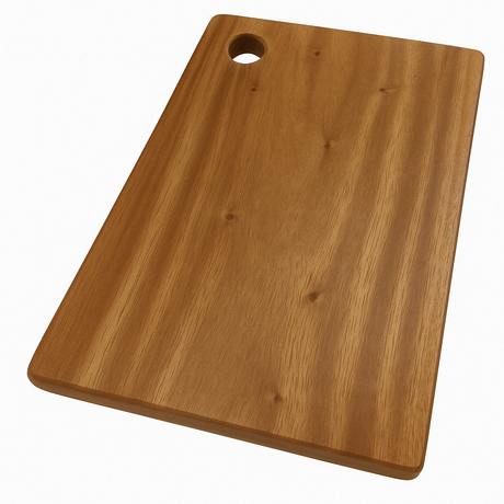 Large Natural Hard Wood Acacia Chopping Board - 44.5x30x2cm