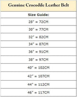 Genuine Crocodile Leather Belt (Hornback) - Made in Australia - Mens