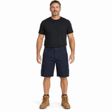 Mens 100% Cotton Cargo Shorts - Navy Blue (Heavy Duty Drill Work/Tradie)