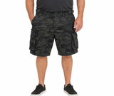 Mens Deluxe 100% Cotton Cargo Shorts - Camo (Heavy Duty Drill Work/Tradie)