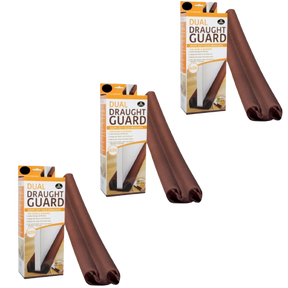 3x DUAL DRAFT STOPPER Double Sided Snake Wind Air Door Guard Cover Weather Seal