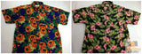 Mens HAWAIIAN SHIRT Beach 100% VISCOSE Surf Floral Party Short Sleeve S-XXL - Black