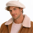 White French Beret Hat - Unisex Military Style Winter Cap