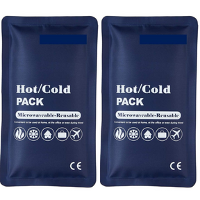 2x Hot/Cold Packs - Microwaveable Reusable Ice/Heat Gel Packs