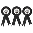 3x Graduation Ribbon Badge Rosette Pack - University Award (Party Favour)