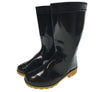 Work Gum Boots - Black (Classic Unisex Waterproof Rubber Rain Shoes)