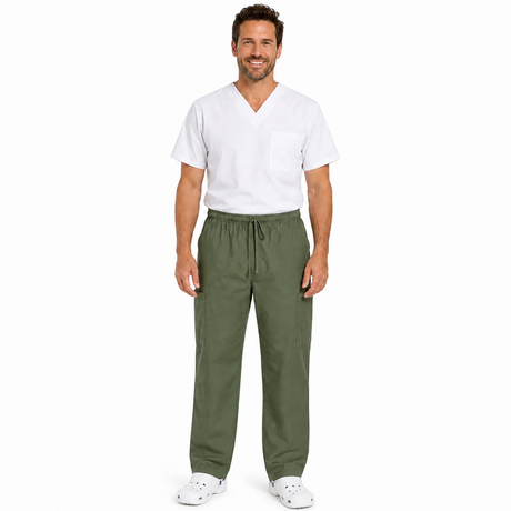 Unisex Doctor Scrubs Cargo Pants - Sage Green (Medical/Nursing/Vet/Dental Uniform)