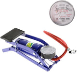 High Pressure Foot Air Pump with Gauge (Tyre, Air Bed, Bike & Ball Inflator)