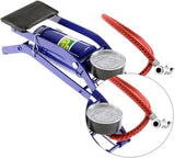 High Pressure Foot Air Pump with Gauge (Tyre, Air Bed, Bike & Ball Inflator)