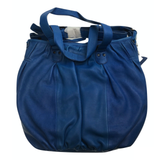 Premium Womens Leather Blue Shoulder Bag - Messenger Satchel Handbag/Purse (ITWB02)