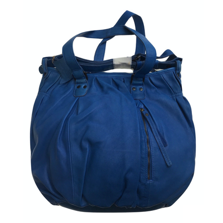 Premium Womens Leather Blue Shoulder Bag - Messenger Satchel Handbag/Purse (ITWB02)