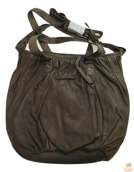 Premium Womens Leather Shoulder Bag Messenger Satchel Handbag Purse ITWB02 - Grey