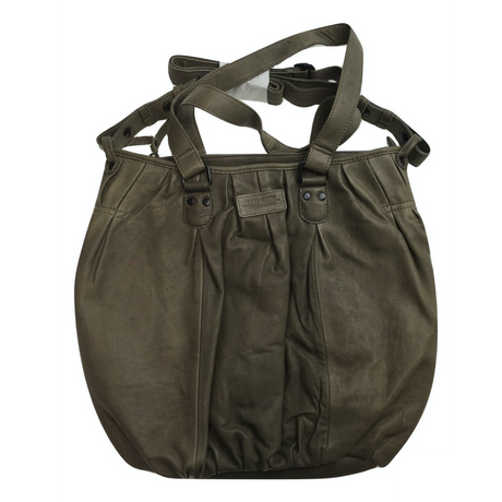 Premium Womens Leather Shoulder Bag Messenger Satchel Handbag Purse ITWB02 - Grey