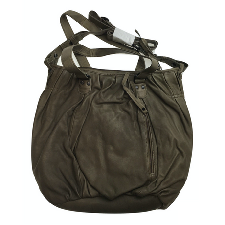 Premium Womens Leather Shoulder Bag Messenger Satchel Handbag Purse ITWB02 - Grey