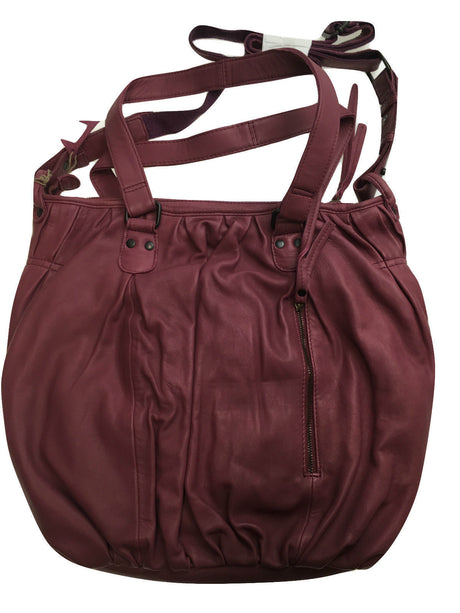 Premium Womens Leather Shoulder Bag Messenger Satchel Handbag Purse ITWB02 - Pink