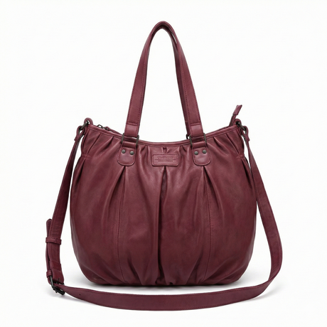 Premium Womens Leather Shoulder Bag Messenger Satchel Handbag Purse ITWB02 - Pink