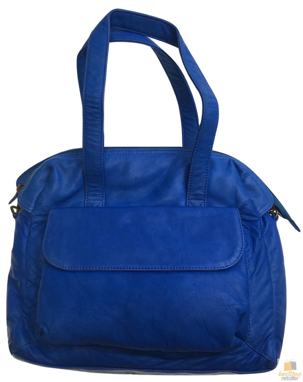 Premium Womens Leather Shoulder Bag Messenger Satchel Handbag Purse ITWB03 - Blue