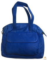 Premium Womens Leather Shoulder Bag Messenger Satchel Handbag Purse ITWB03 - Blue