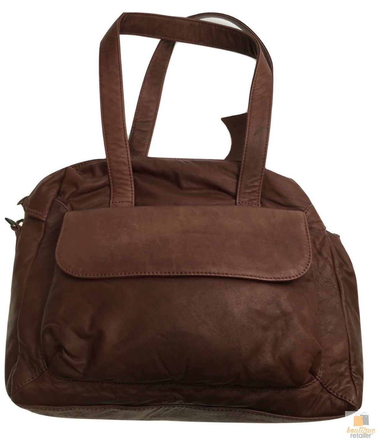 Premium Womens Leather Shoulder Bag Messenger Satchel Handbag Purse ITWB03 - Brown