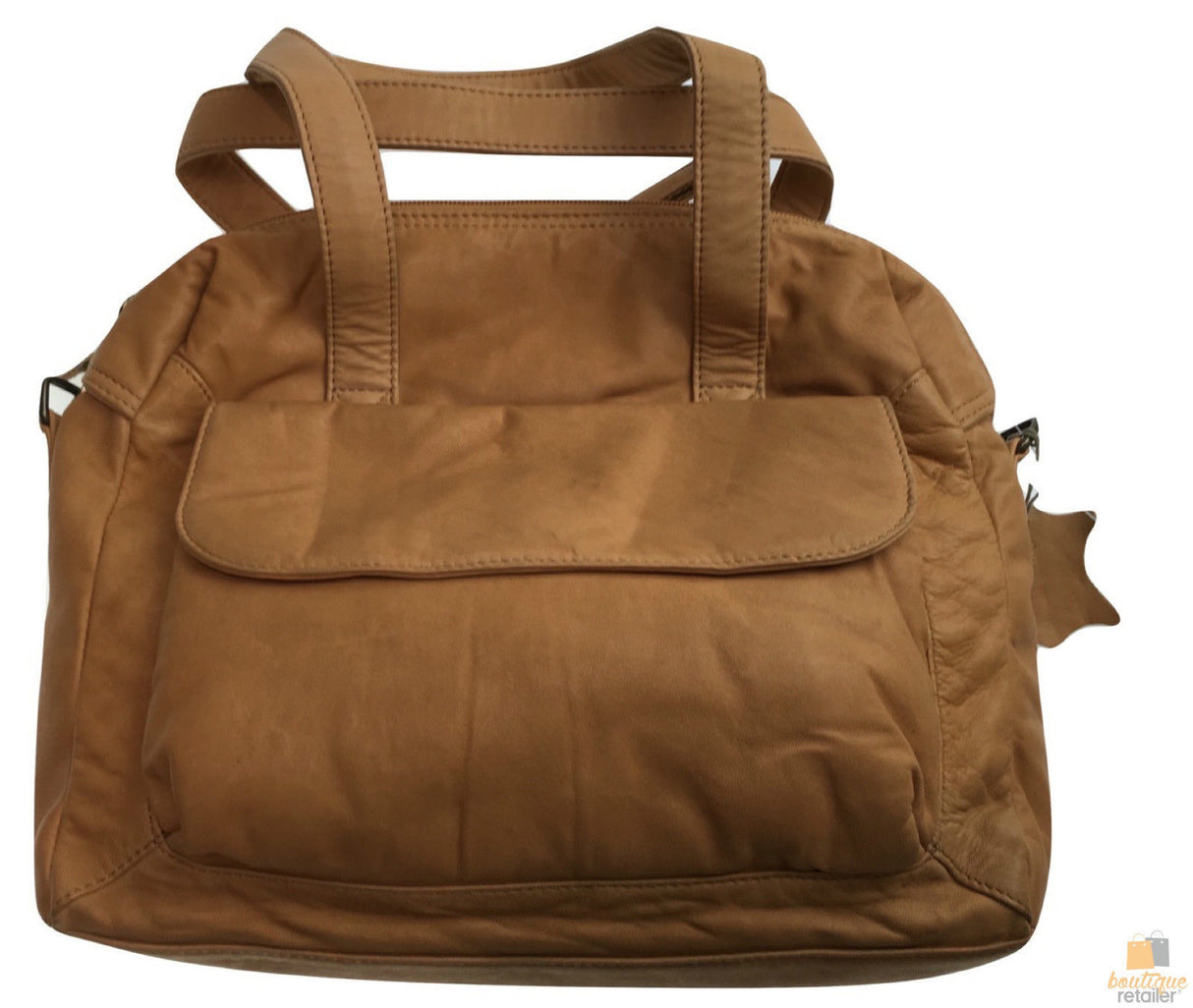 Premium Womens Leather Shoulder Bag Messenger Satchel Handbag Purse ITWB03 - Tan
