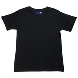 3x Kids Plain Black T-Shirt Pack - 100% Cotton Childrens Tee Top (For Boys & Girls)