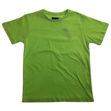 KIDS PLAIN T SHIRT Childrens Child 100% COTTON Boys Girls Basic Blank Tee Top - Lime - 10 - 12