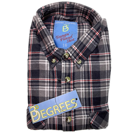 KIDS FLANNELETTE SHIRT Boys Childrens Classic Vintage Flannel Flannie - 49