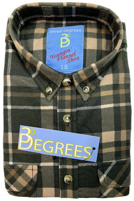 KIDS FLANNELETTE SHIRT Boys Childrens Classic Vintage Flannel Flannie - 29