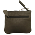 Womens Leather Clutch Wallet Purse - Grey (Card Holder/Satchel)