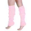 1 Pair Light Pink Ribbed Leg Warmers - Womens Dance Costume/80s Party