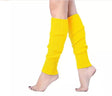 1 Pair Yellow Ribbed Leg Warmers - Womens Dance Costume/80s Party