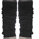 1 Pair Black Leg Warmers - Womens Dance Costume/80s Party