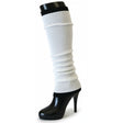 1 Pair White Leg Warmers - Womens Dance Costume/80s Party