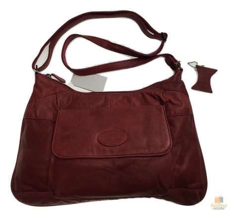 Premium Womens Leather Shoulder Bag Messenger Satchel Handbag Purse Travel