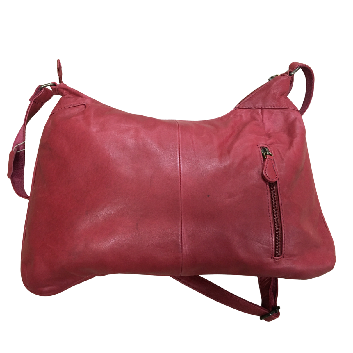 Premium Womens Leather Shoulder Bag Messenger Satchel Handbag Purse Travel - Brown