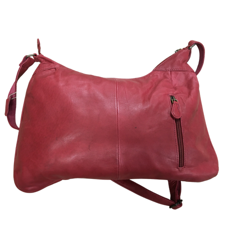 Premium Womens Leather Shoulder Bag Messenger Satchel Handbag Purse Travel - Brown