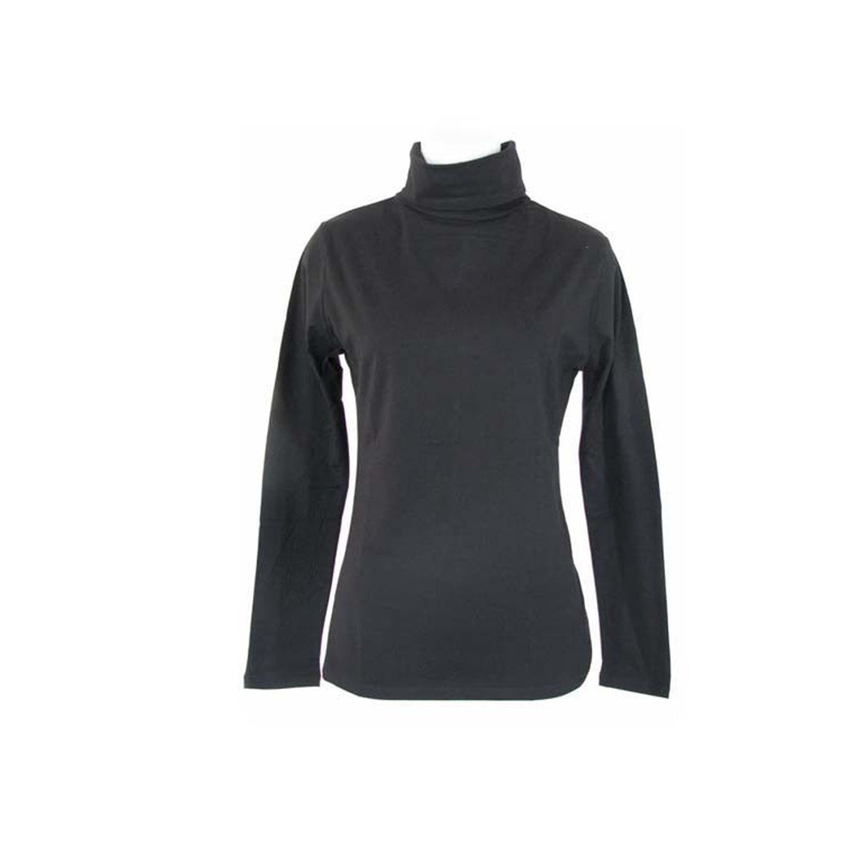 Ladies SKIVVY Womens Long Sleeve Plain Top Warm Turtleneck Cotton High Neck