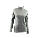 Ladies SKIVVY Womens Long Sleeve Plain Top Warm Turtleneck Cotton High Neck