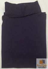 Ladies SKIVVY Womens Long Sleeve Plain Top Warm Turtleneck Cotton High Neck - Purple
