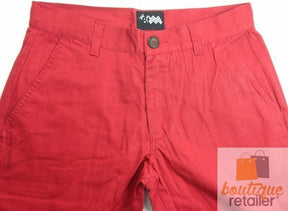 MENS SKINNY CHINOS 100% COTTON Pants Trousers Designer Straight Leg Slim - Blue