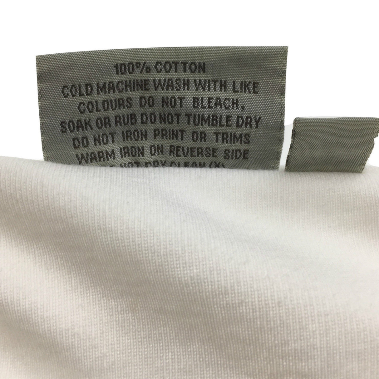 Mens 100% COTTON PLAIN LONG SLEEVE TOP Basic T Shirt Tee Slim Fitted Style - White