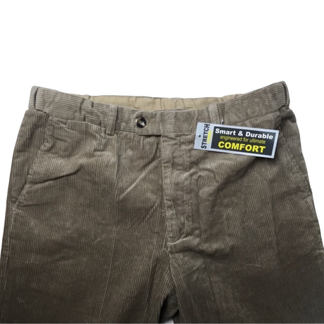 MENS CORDUROY PANTS Trousers Cords Casual STRETCH COTTON Size 32"-44" Adjustable