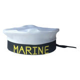Mini White/Black Sailor Cap - Party Costume Accessory
