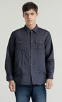 Mens 100% Cotton Plain Long Sleeve Business Shirt - Anthracite Grey (Stylish Slim Button Up)