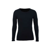 Thermo Fleece Mens 100% Merino Wool Long Sleeve Thermal Top - Navy - X-Small (85cm)
