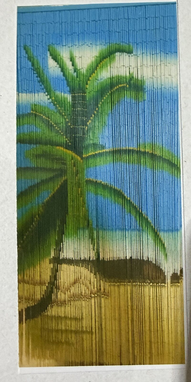 Deluxe Handmade Bamboo Door Curtain PALM Room Divider  Strands 90cm x 200cm