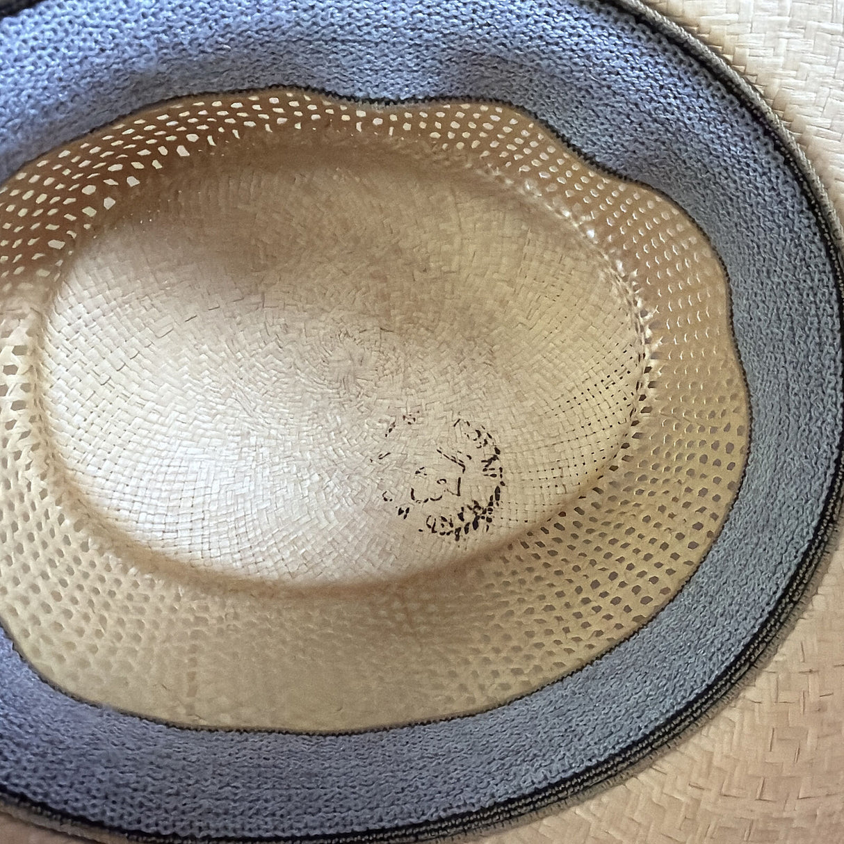 Premium Ecuadorian Vented Panama Straw Fedora Hat - Natural & Black (Made in USA) One Size