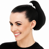 Black Ponytail Wig - Long Straight Hairpiece Extension (Cosplay Costume/Fancy Dress)