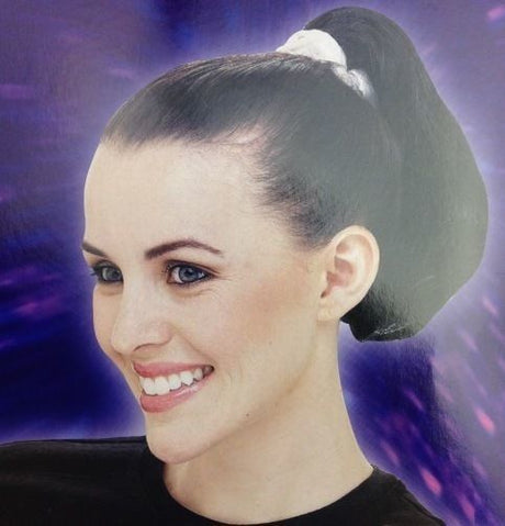 Black Ponytail Wig - Long Straight Hairpiece Extension (Cosplay Costume/Fancy Dress)